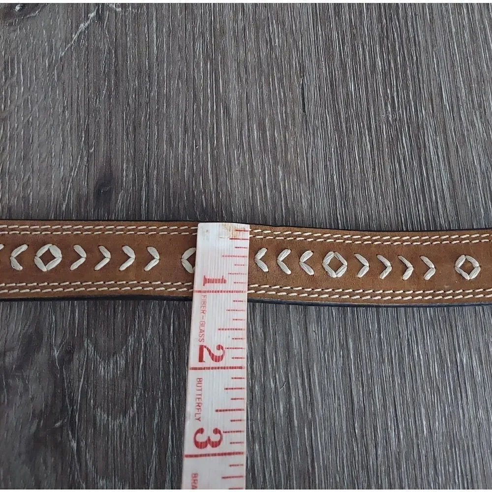 3D Arrow Stitch Western Belt 26